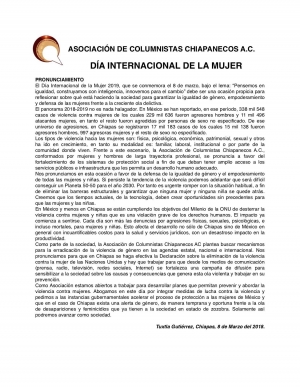 D&iacute;a Internacional de la Mujer