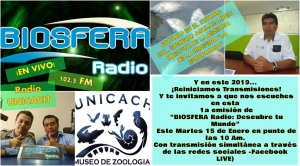 Reiniciamos transmisiones en BIOSFERA Radio: Martes 15 de enero 2019